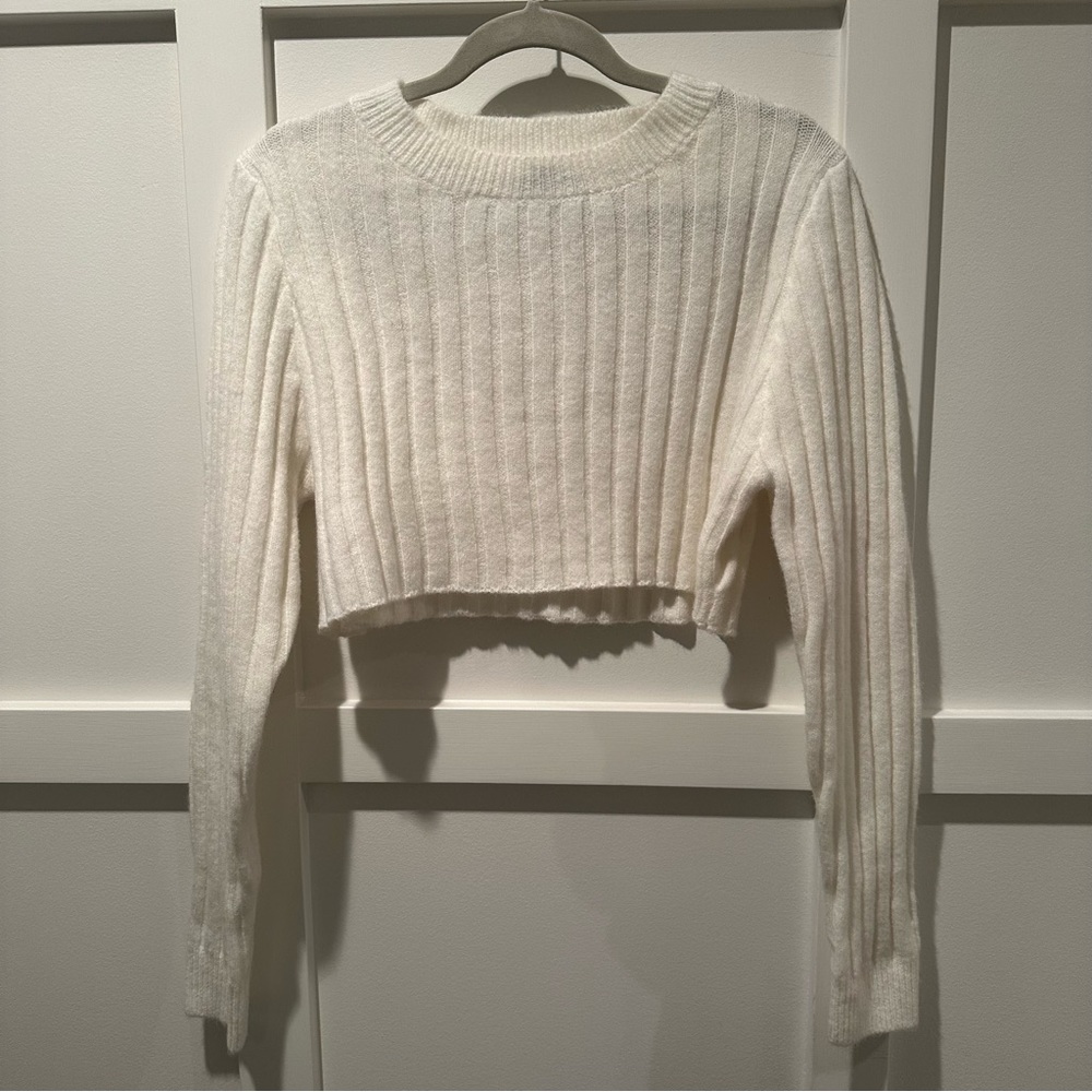 PRINCESS POLLY cropped knit sweater